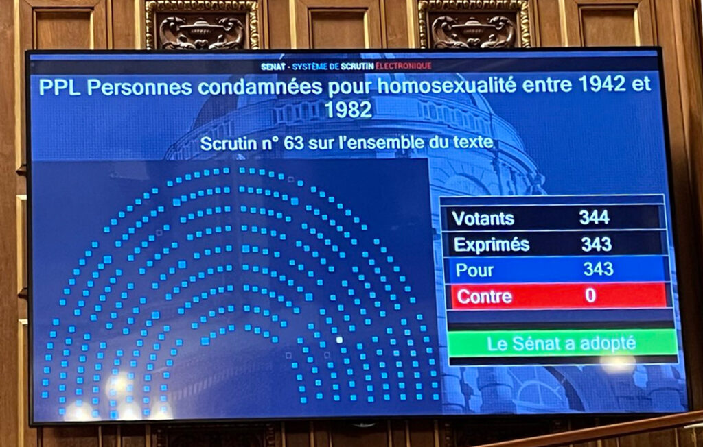 France Le Sénat Vote La Reconnaissance Des Condamnés Pour Homosexualité Mais Sans